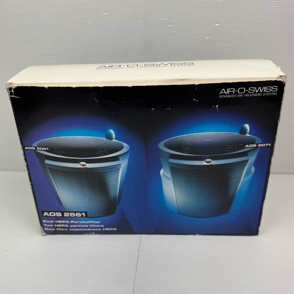 Air-O-Swiss AOS 2561 HEPA Particle Filters for AOS 2061, 2071 Air Purifiers (f9)